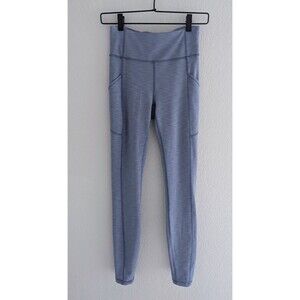 Lululemon Invigorate High-Rise Leggings Women's Size 4 Heathered Water Drop Blue